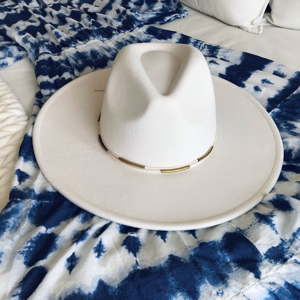 Marcus Adler Metal Trim Panama Hat NWT